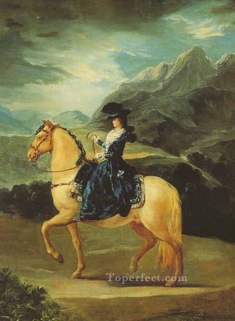 Maria Teresa von Vallabriga zu Pferd Porträt Francisco Goya Ölgemälde